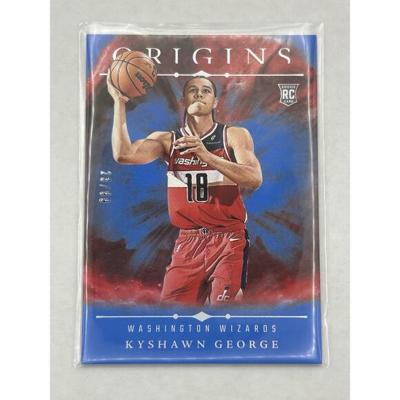 2024-25 Panini Origins Kyshawn George RC BLUE /99 Washington Wizards #77 - Picture 1 of 2